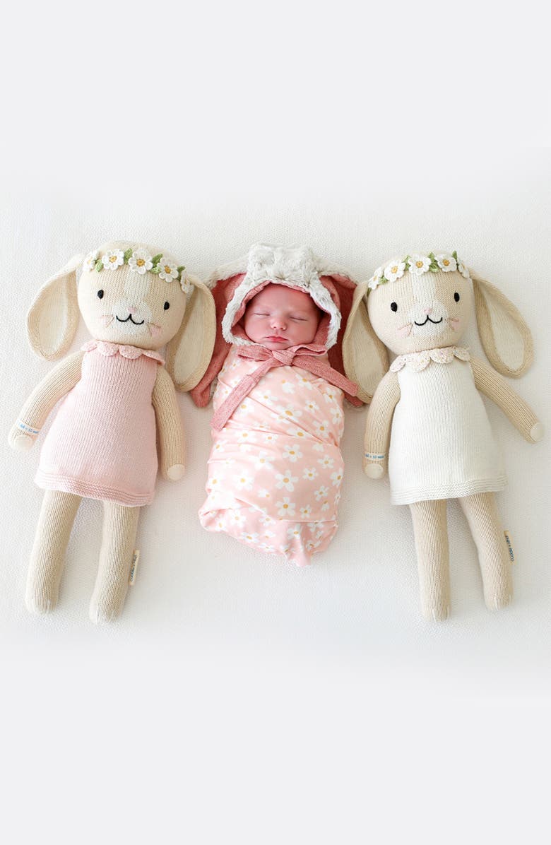 cuddle+kind Hannah the Bunny Stuffed Animal, Alternate, color, Cream