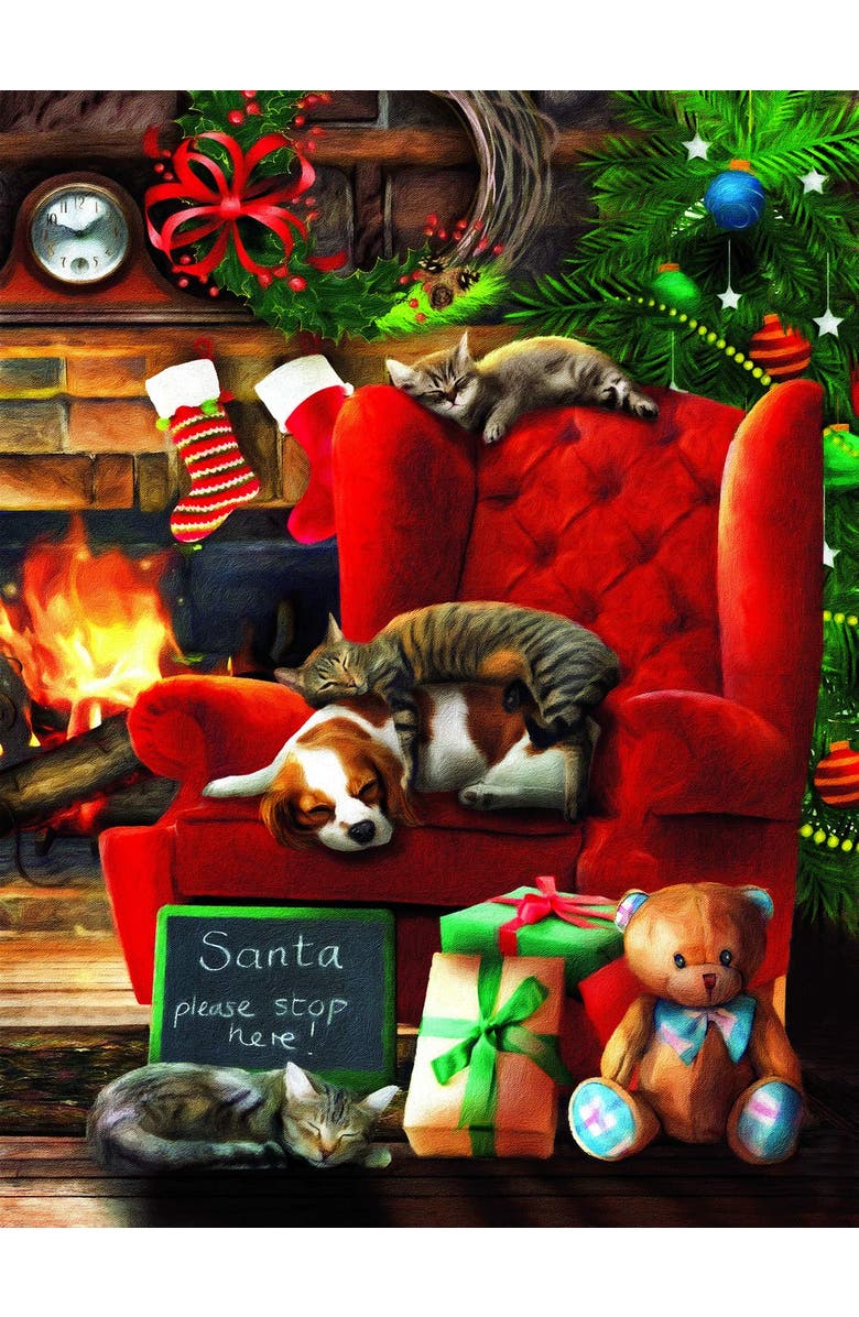 Sunsout Santa Stop Here 300 piece Jigsaw Puzzle for Adults, Alternate, color, Multicolor