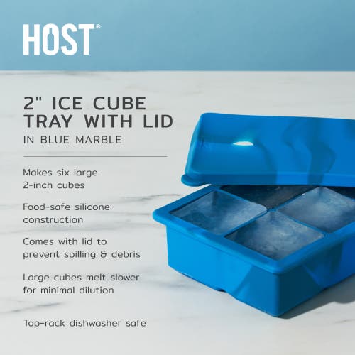 Host 2" Ice Cube Tray With Lid In Blue