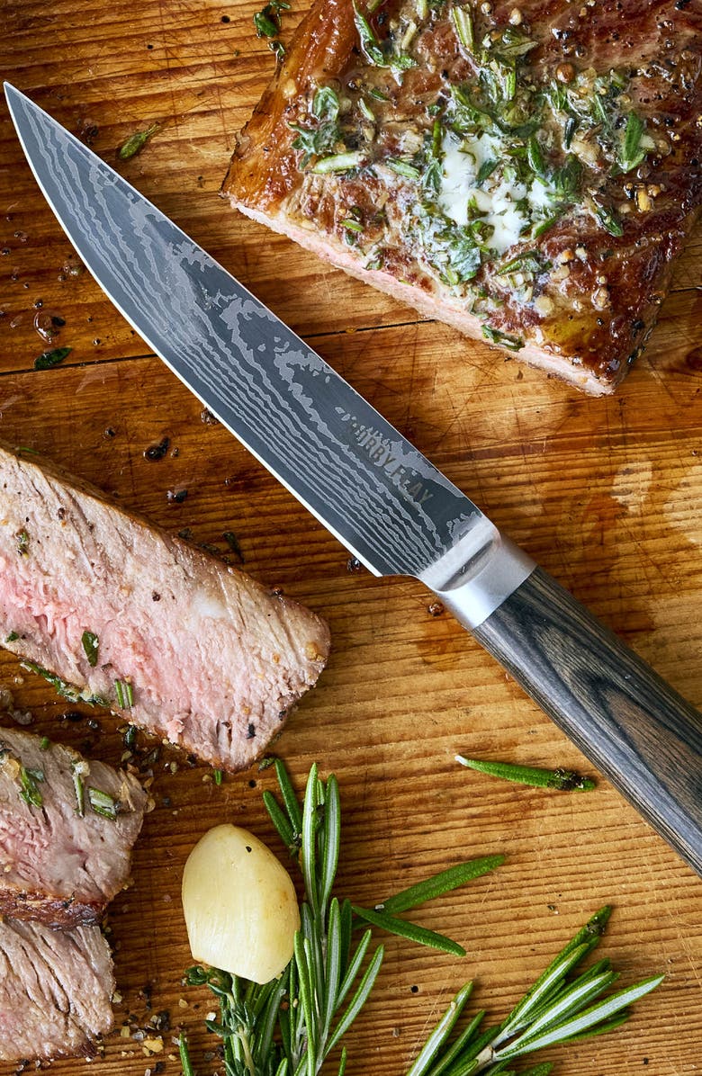 GreenPan x Bobby Flay Stainless Steel 6-Piece Steak Knife Set, Alternate, color, Brown