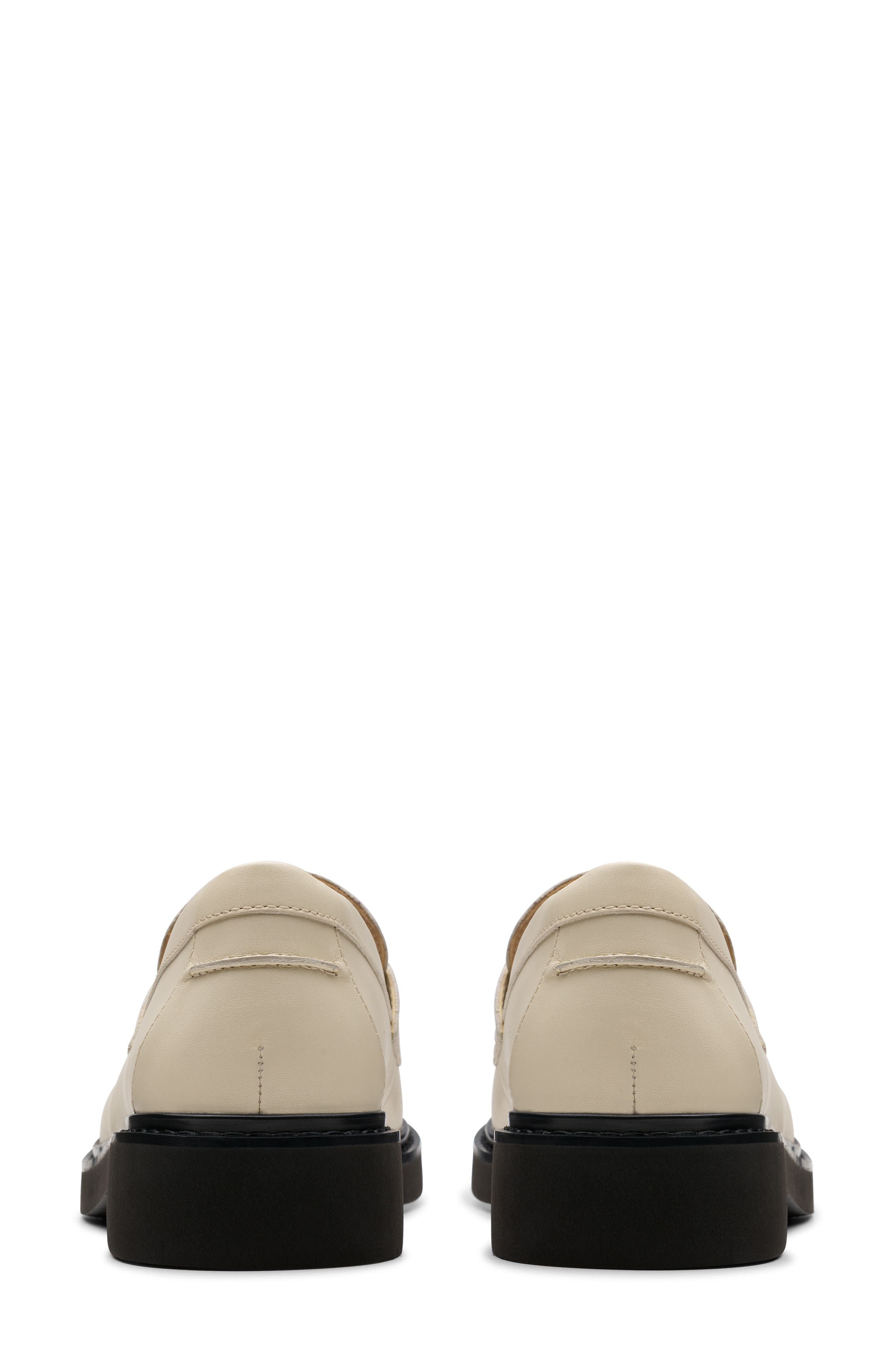Clarks<sup>®</sup> Splend Edge Penny Loafer, Alternate, color, Cream Leather