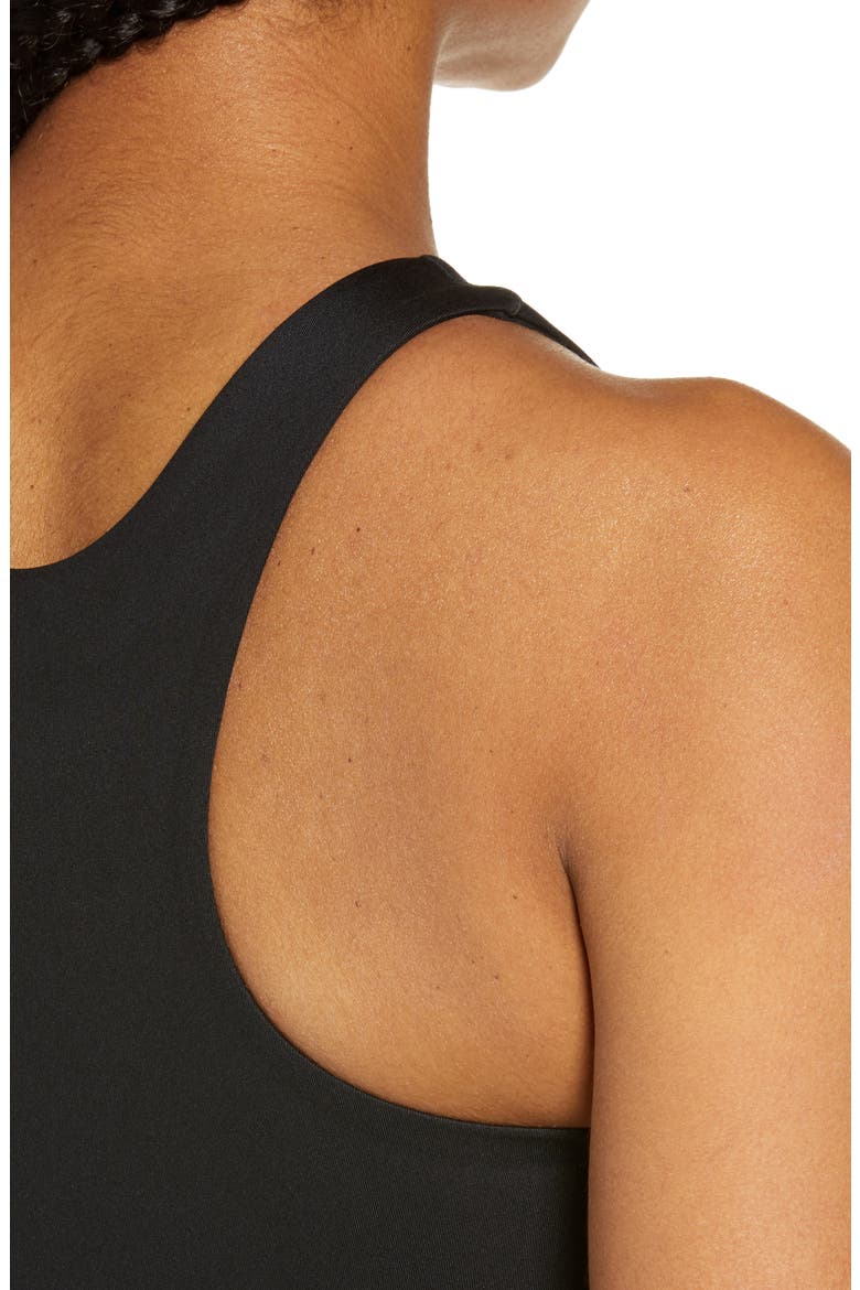 Dylan Longline Racerback Sports Bra, Alternate, color, BLACK
