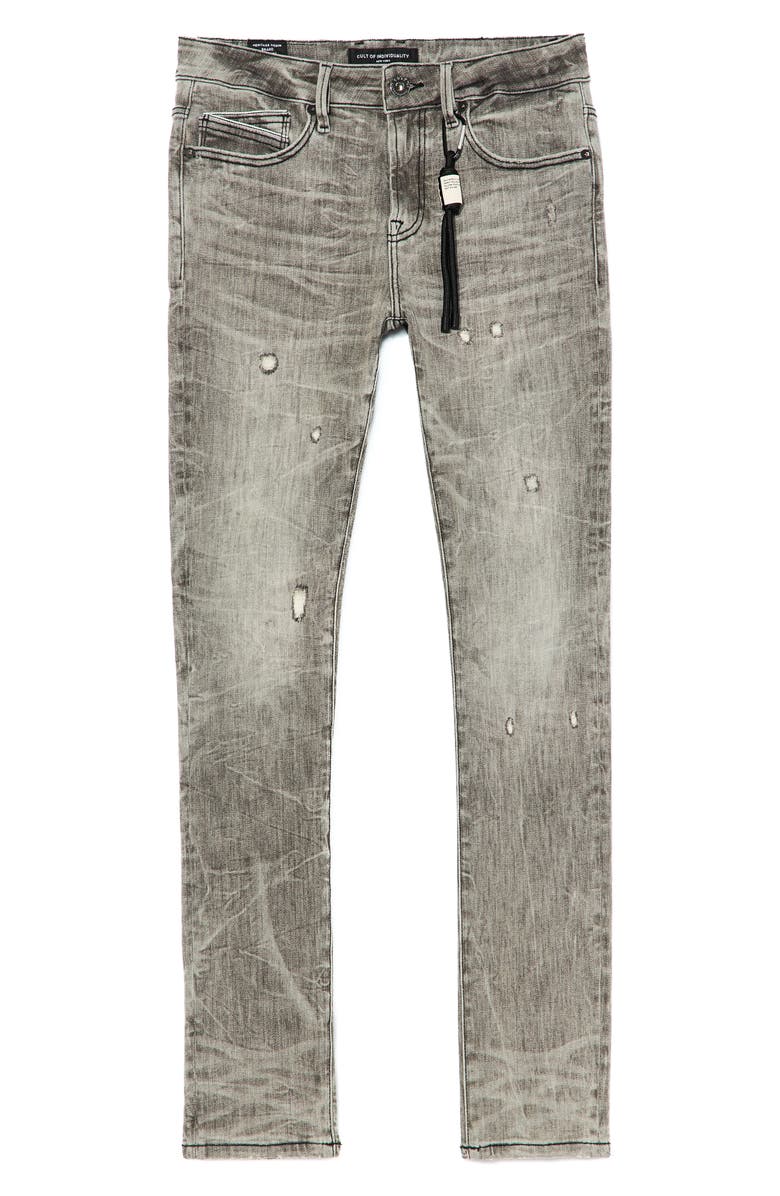 Cult of Individuality Punk 601 Ripped Super Skinny Jeans, Alternate, color, 