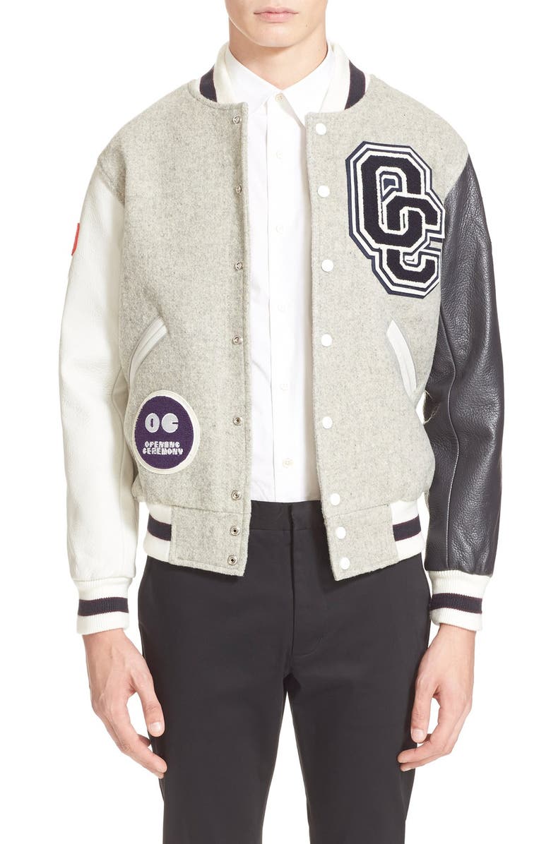 Opening Ceremony 'OC Classic' Varsity Jacket, Main, color, 