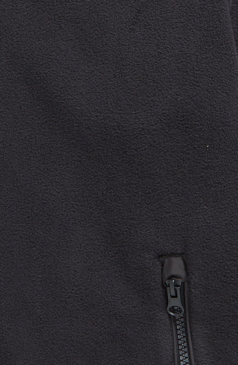 Save The Duck Kids' Neville Water Resistant Fleece Zip Hoodie, Alternate, color, Black