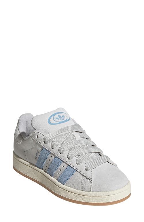 Adidas Originals Womens Campus 00s Suede Low-top Trainers Grey Cream White Clear S In Grey/cream White/clear Sky