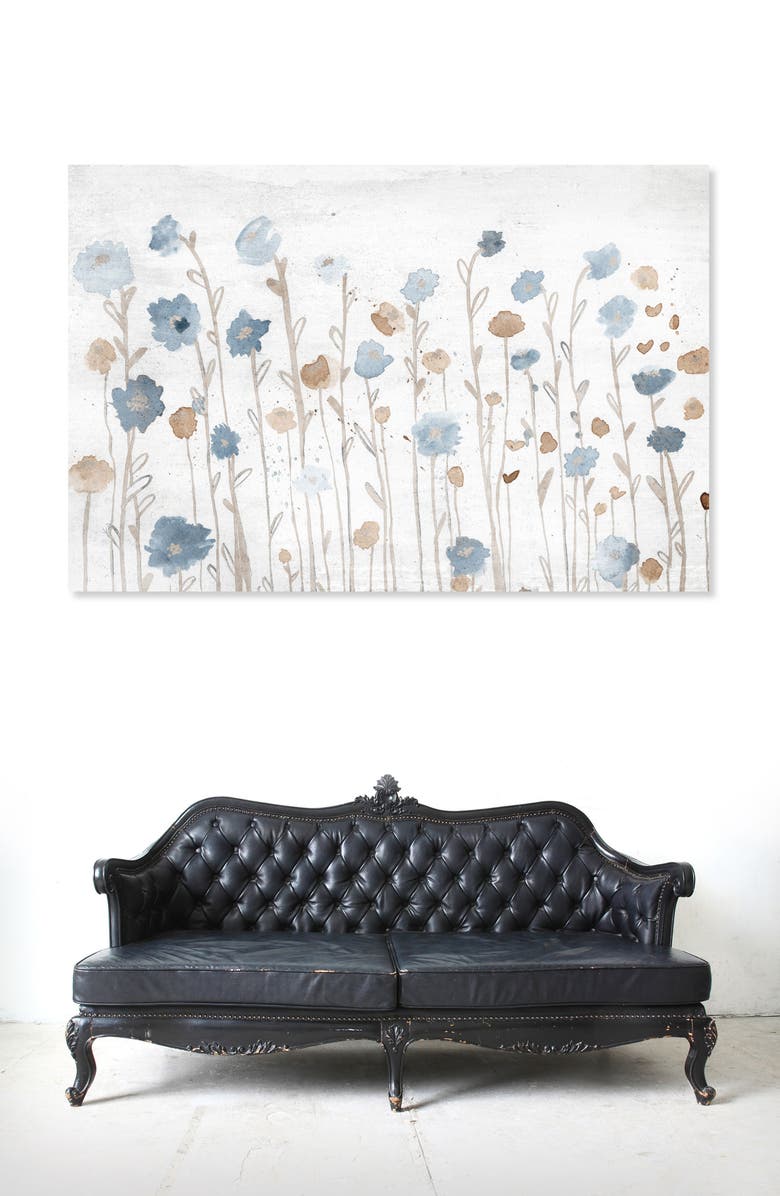 Oliver Gal Beautiful Growth Light Blue Canvas Wall Art, Alternate, color,