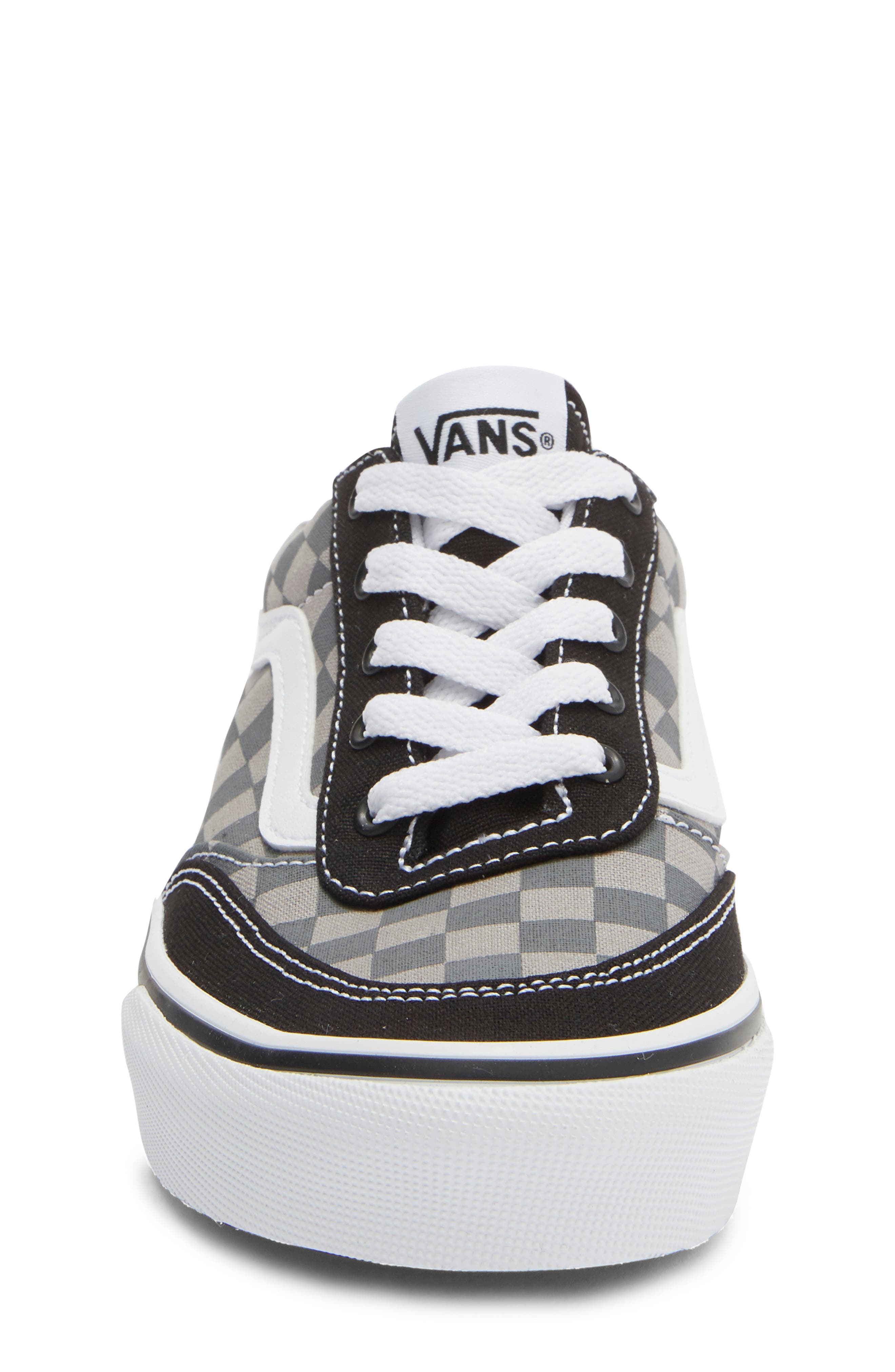 Vans Kids' Brooklyn Sneaker, Alternate, color, Tonal Check Pewter