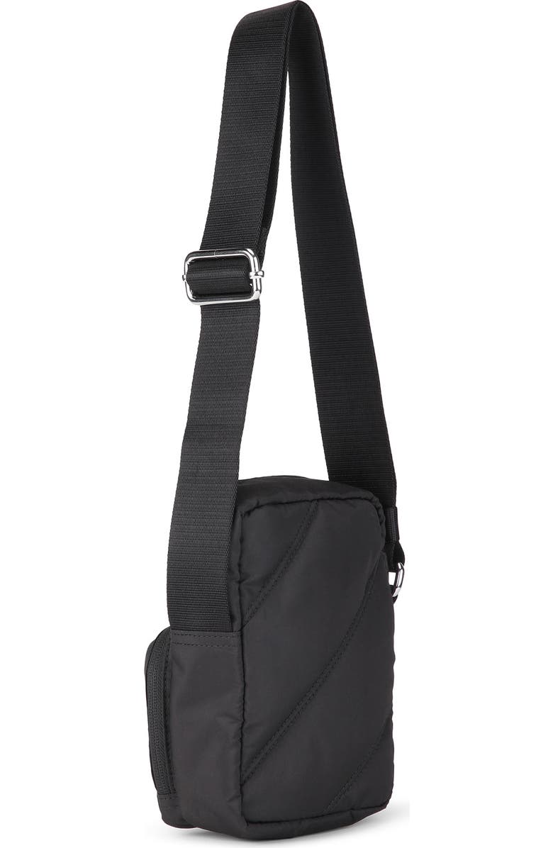 Ganni Mini Quilted Recycled Polyester Crossbody, Alternate, color,