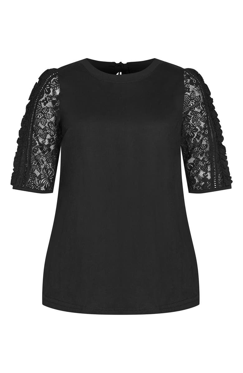 City Chic Soft Bay Cotton Top, Alternate, color,