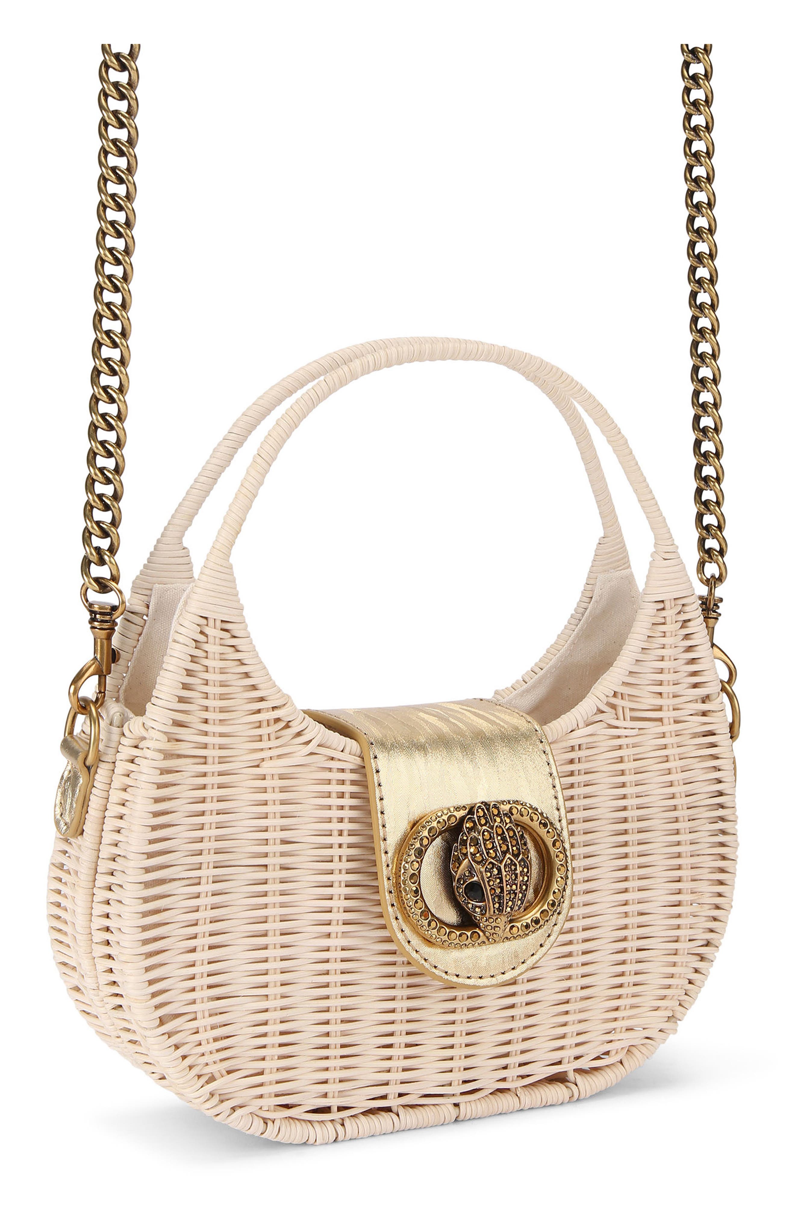 Kurt Geiger London Small Chelsea Basket Hobo Bag, Alternate, color, Open Beige