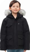 Rokka&Rolla Kids' Parka Coat with Detachable Trim