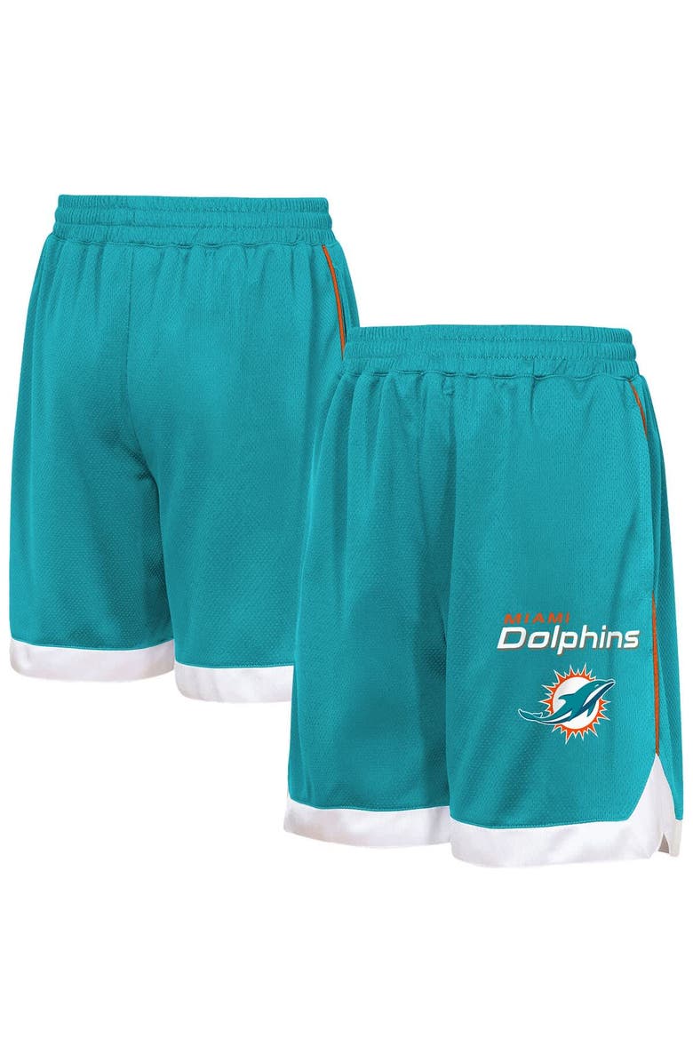 Outerstuff Youth Outerstuff  Aqua Miami Dolphins All Star Mesh Shorts, Main, color, Aqua
