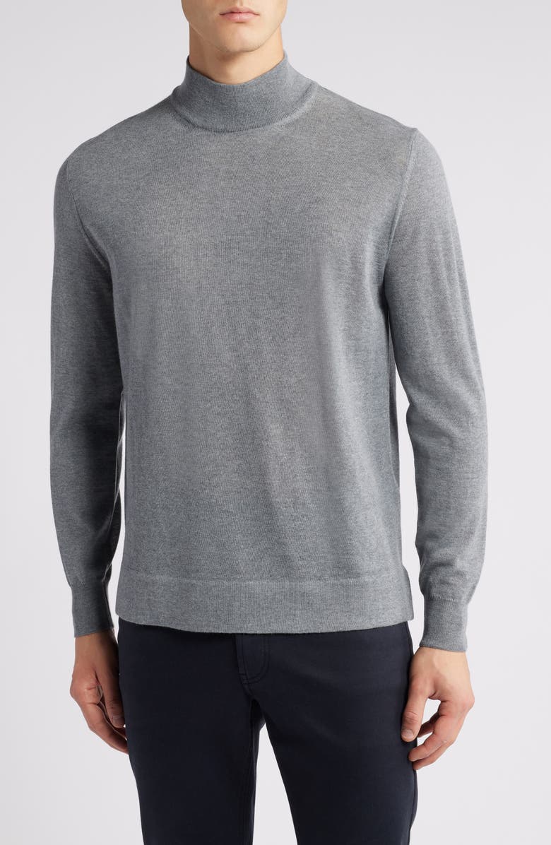 Canali Mock Neck Wool Sweater, Main, color,
