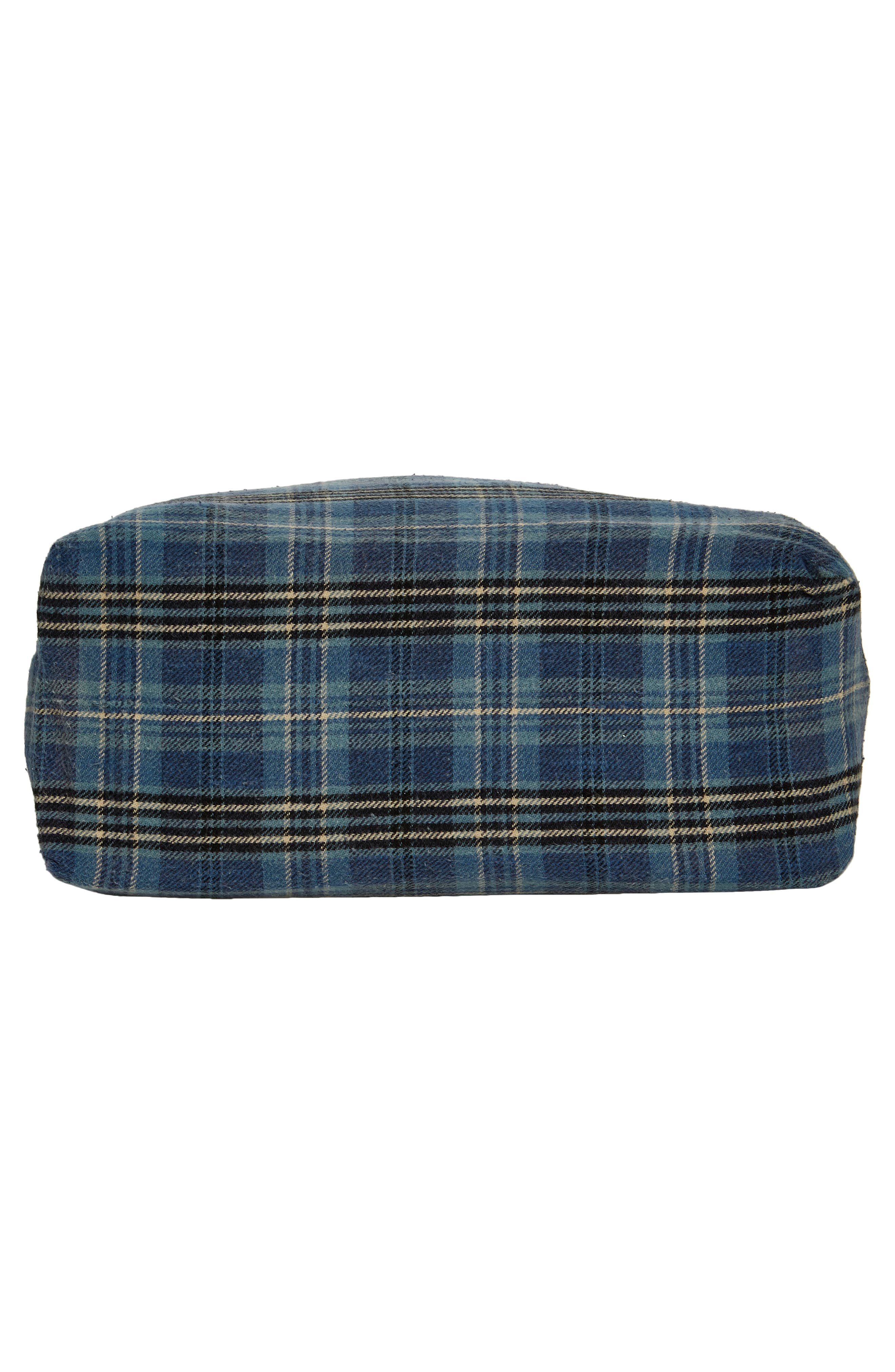R13 Medium Plaid Cotton Flannel Tote, Alternate, color, 