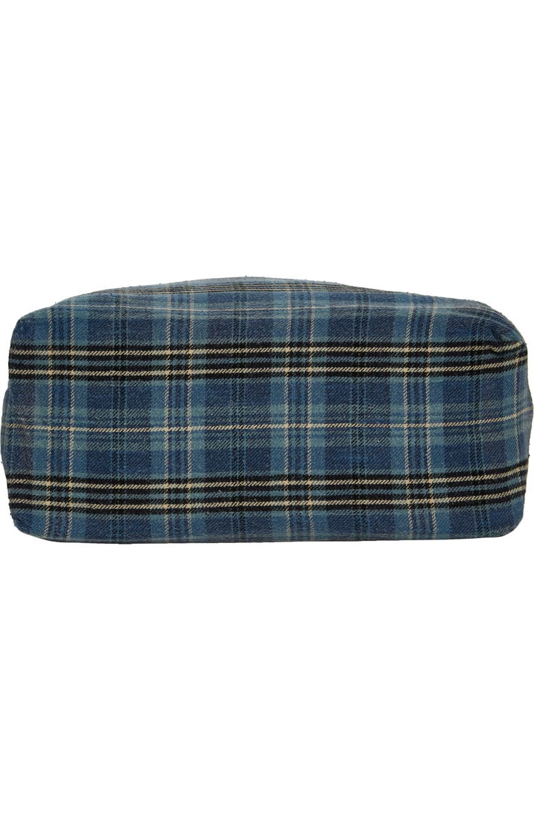 R13 Medium Plaid Cotton Flannel Tote, Alternate, color,