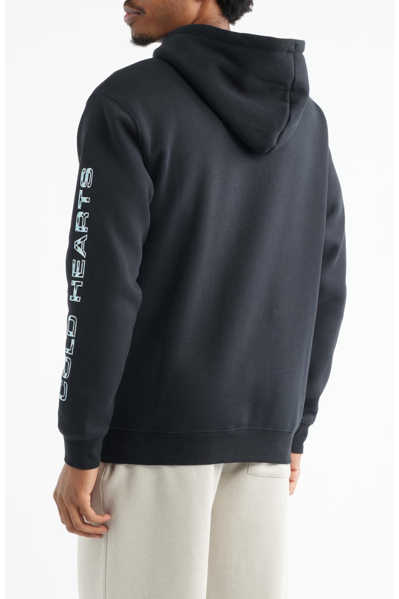 Cold Hearts Iced Pullover Hoodie, Alternate, color, BLACK