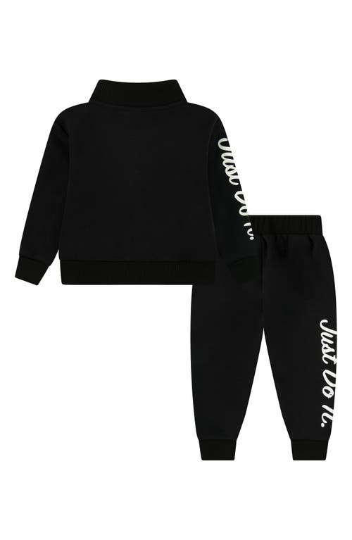 Nike Swoosh Spirit Track Jacket & Pants Set In Black