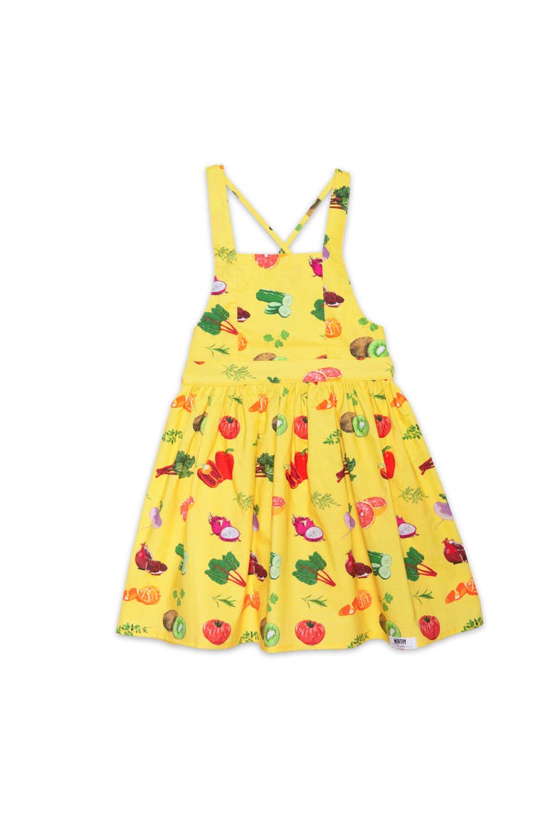 Girls Tie Back Dress, Main, color, Farmer's Market