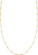 Bony Levy 14K Gold Bar Station Necklace