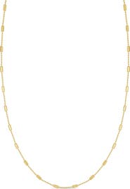 Bony Levy 14K Gold Bar Station Necklace