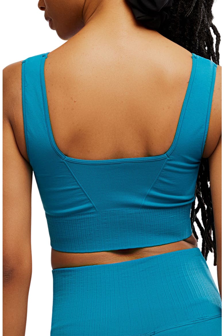 FP Movement Karma Square Neck Sports Bra, Alternate, color, CELESTIAL BLUE