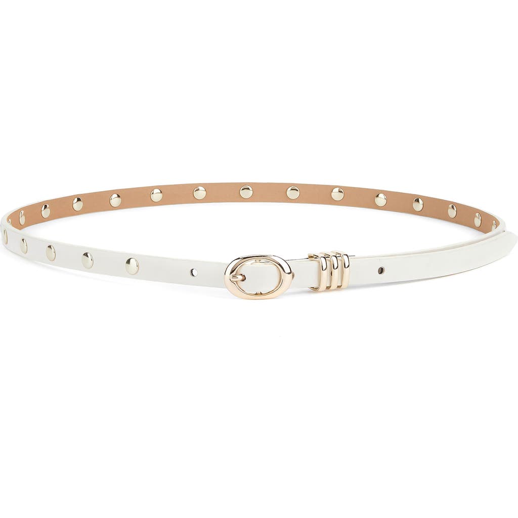 Ettika Skinny Studded Leather Belt