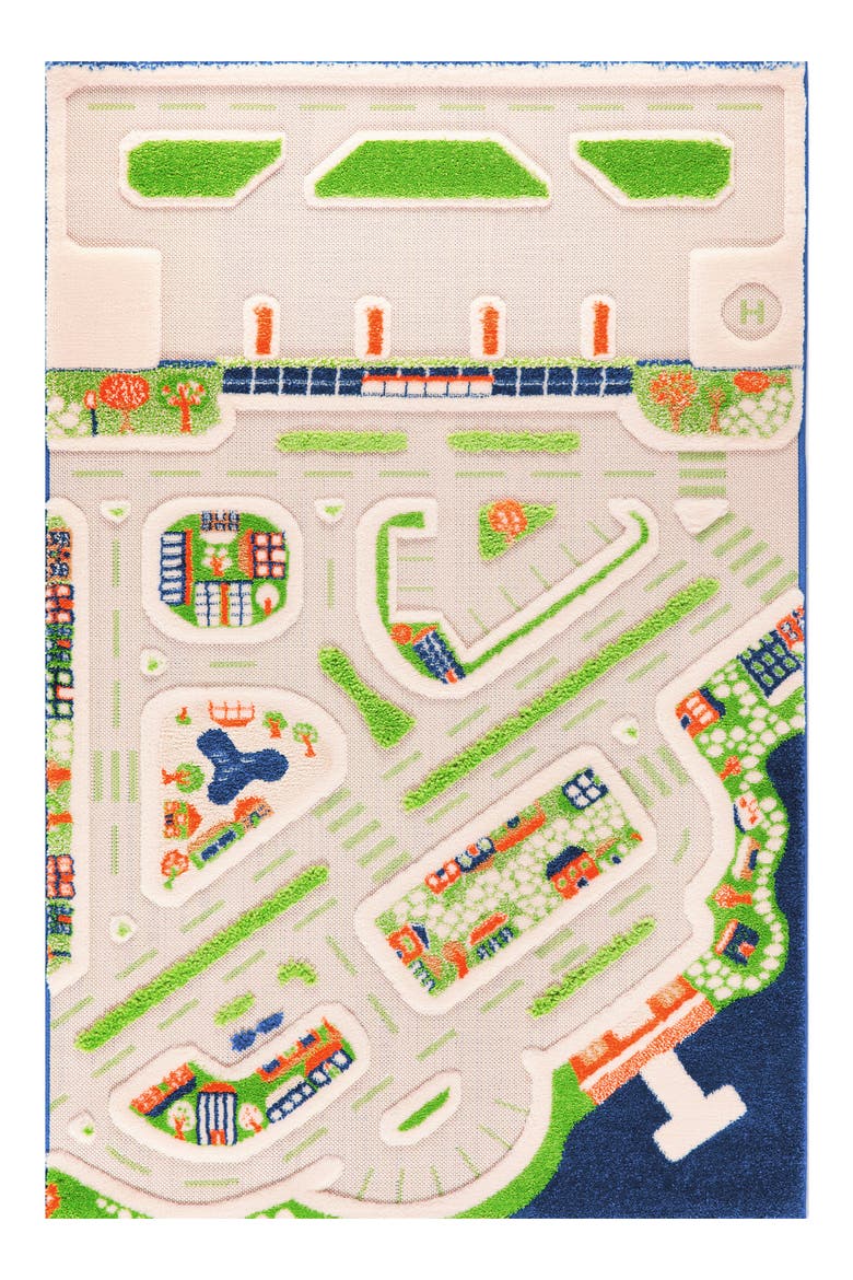 LUCA AND CO Mini City Play Rug, Main, color, MULTICOLOR