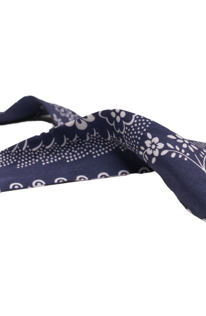 maje Printed scrunchie with twill, Alternate, color, Navy Bandana Print