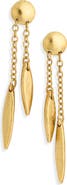 Karine Sultan Double Chain Drop Earrings