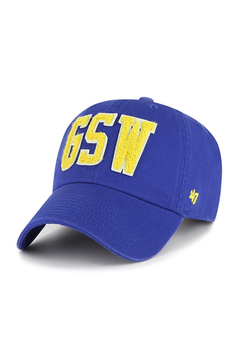 Men's '47 Royal Golden State Warriors Hand Off Clean Up Adjustable Hat, Alternate, color, Royal