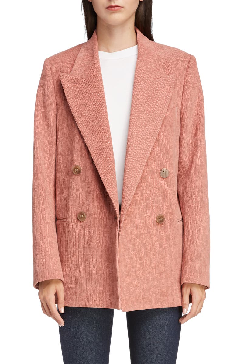 Acne Studios Corduroy Double Breasted Blazer, Main, color,