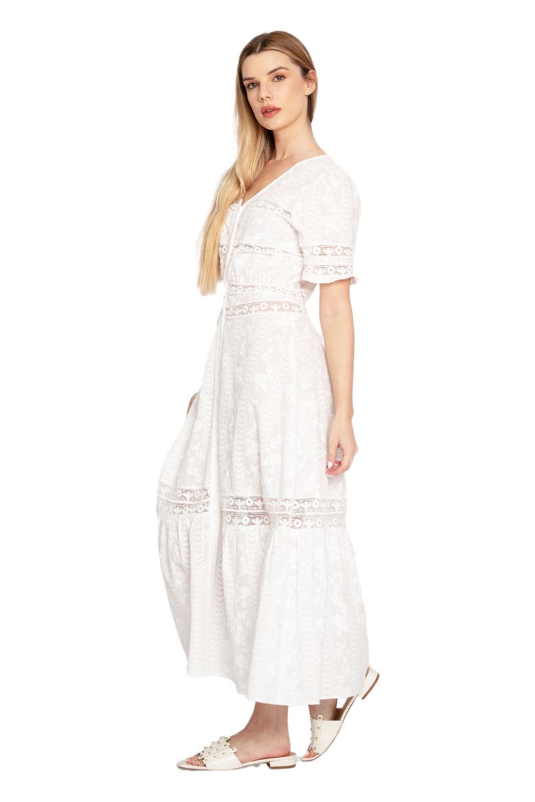 Summer Breeze Lace Midi Dress, Alternate, color, White