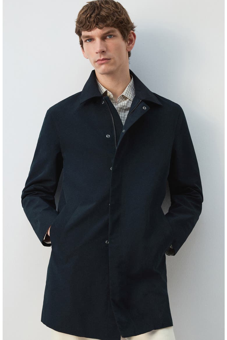 Water Repellent Parka with Removable Hood, Alternate, color, NAVY