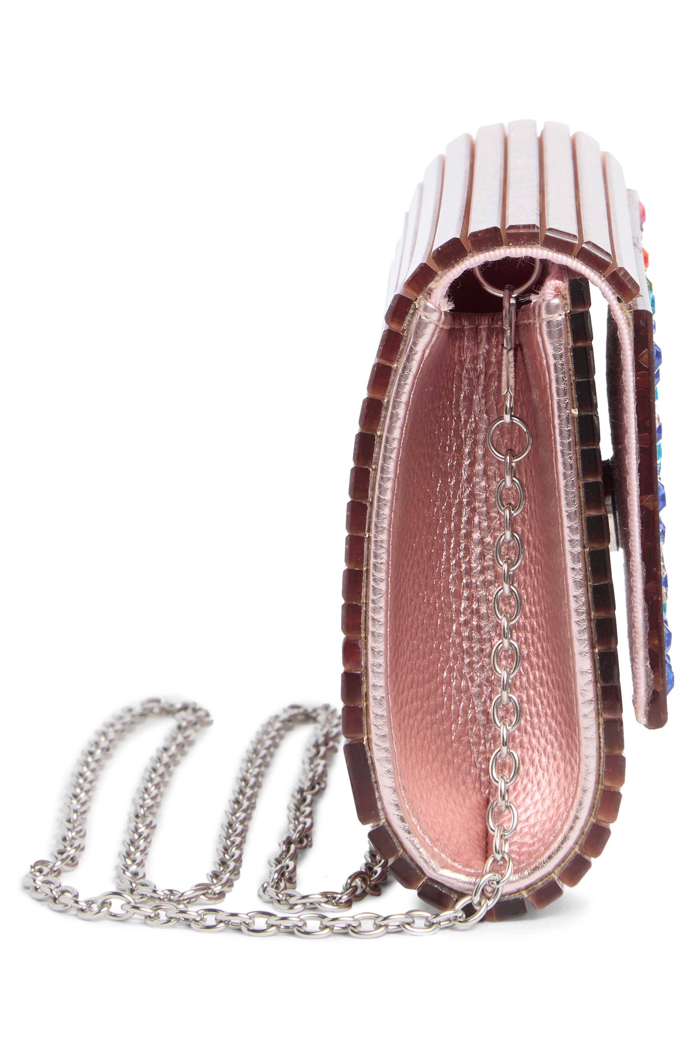 Kurt Geiger London Party Glitter Envelope Clutch, Alternate, color, 