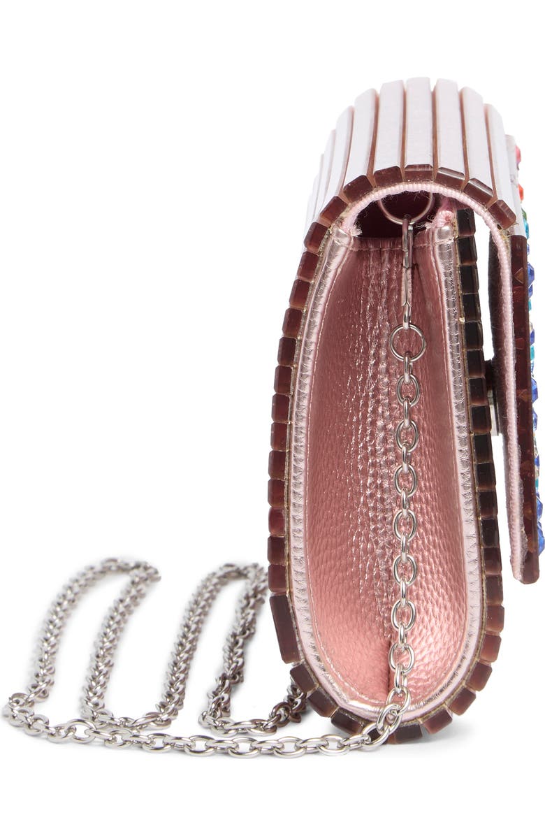 Kurt Geiger London Party Glitter Envelope Clutch, Alternate, color, Light/ Pastel Pink