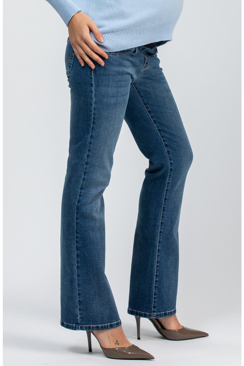 Flare Maternity Jeans, Alternate, color, MED LIGHT WASH