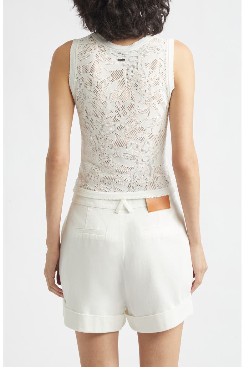 Lettie Pointelle Knit Tank, Alternate, color, OPTIC