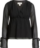 Open Edit Babydoll Chiffon Top