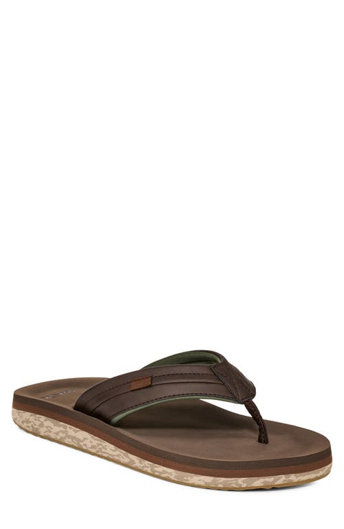 Sanuk Tiderush Flip Flop In Brown
