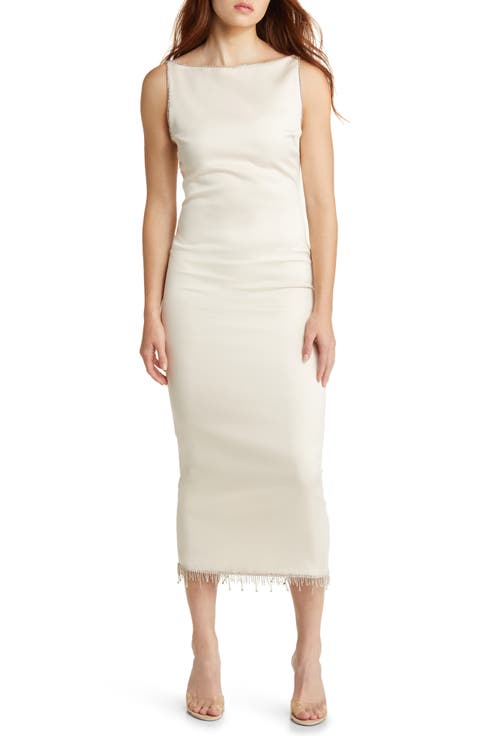 Rhinestone Straps Gown