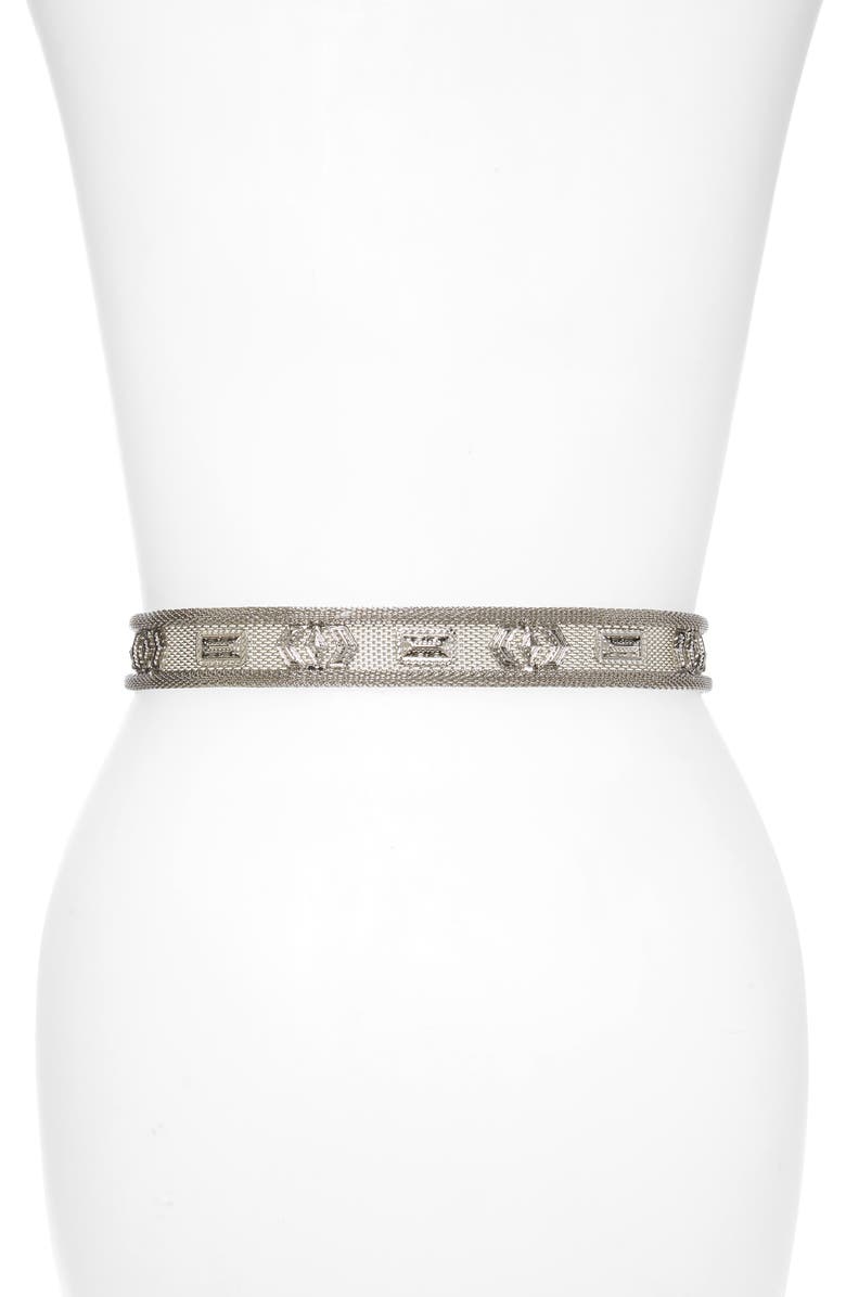 Isabel Marant Crystal Mesh Belt, Alternate, color, 