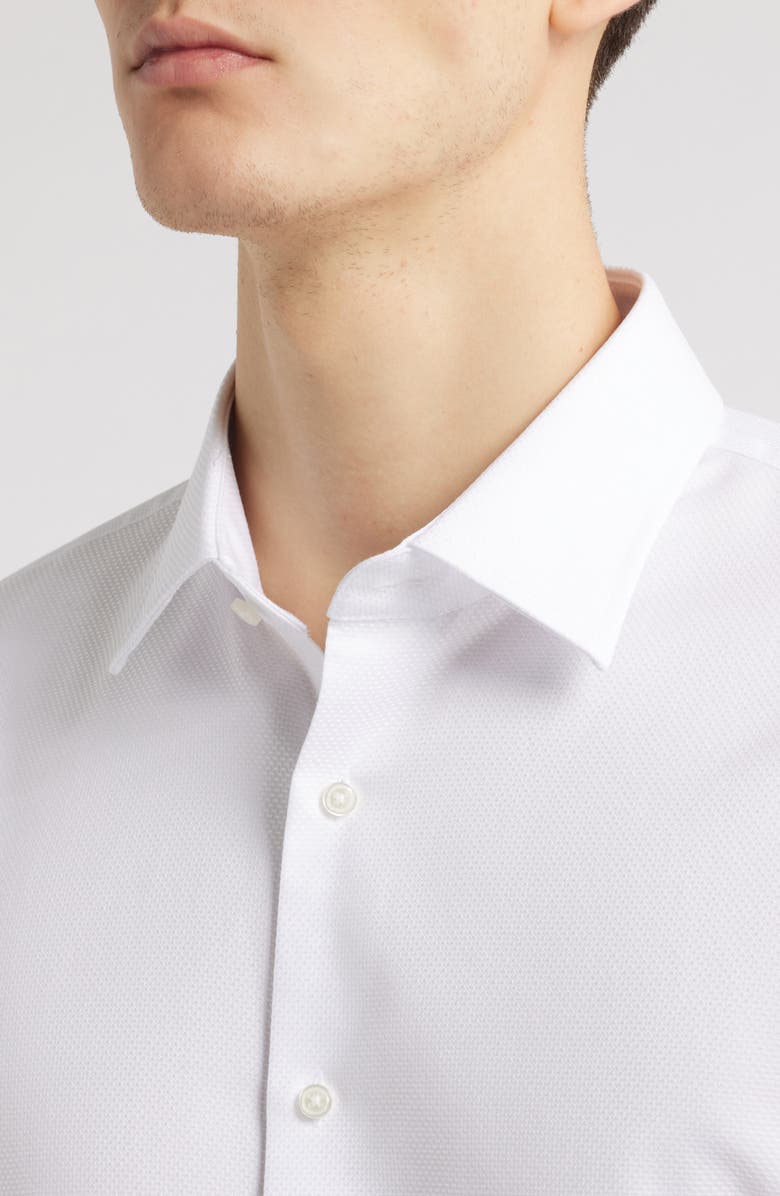 Nordstrom Premium Non-Iron Trim Fit Dress Shirt, Alternate, color, 