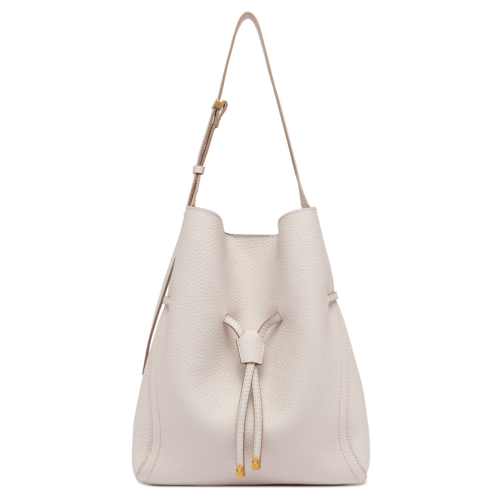 Sienna Large Leather Bucket Bag, Main, color, off-white