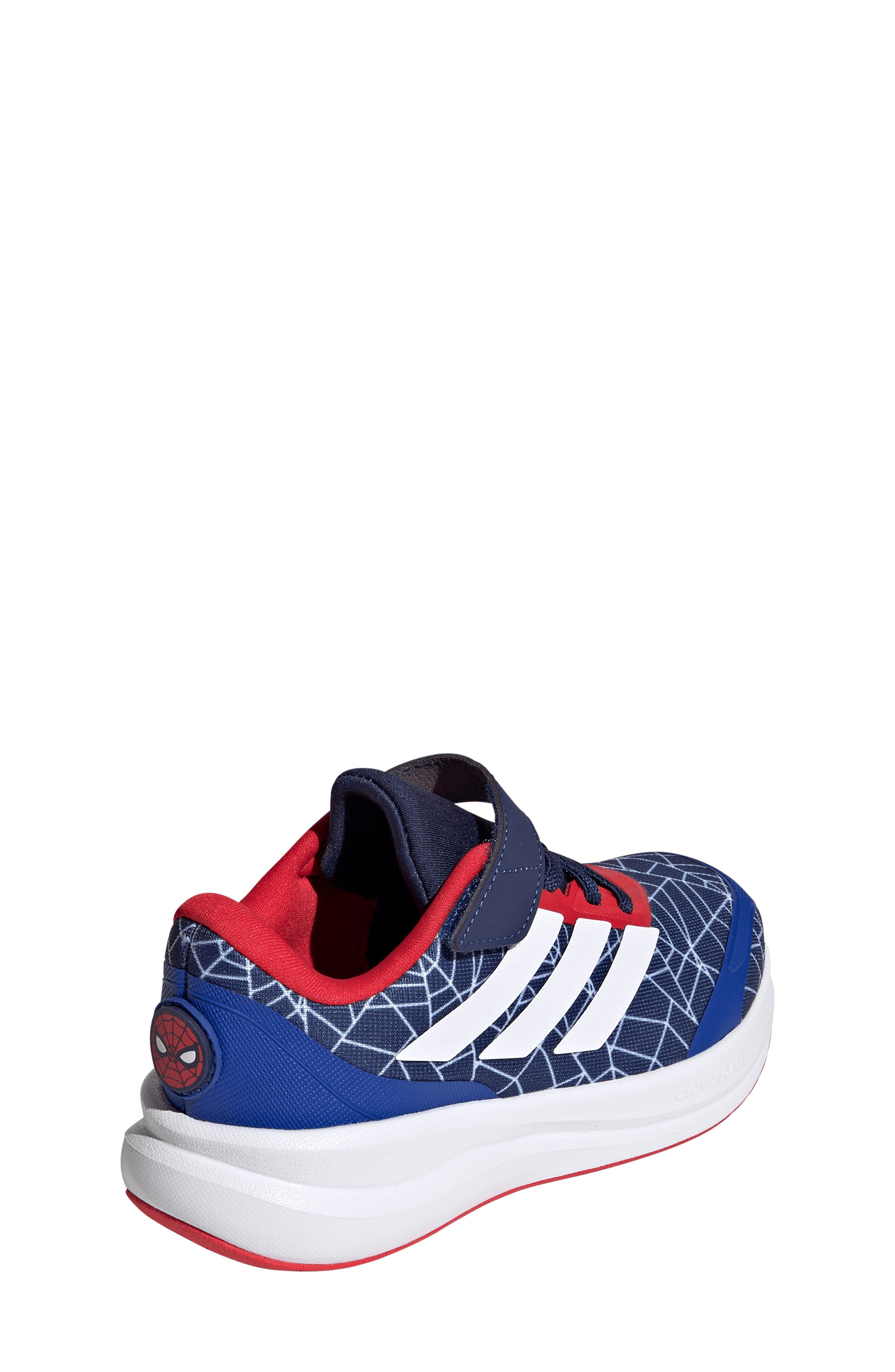 adidas Kids' Runfalcon Spider-Man Running Shoe, Alternate, color, Dark Blue/ White/ Pure Ruby