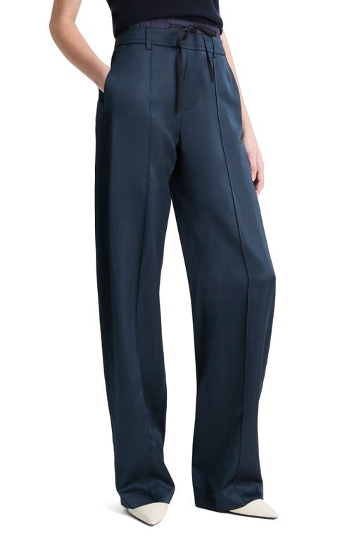 Shop Vince Double Waist Drawstring Pants In Coastal
