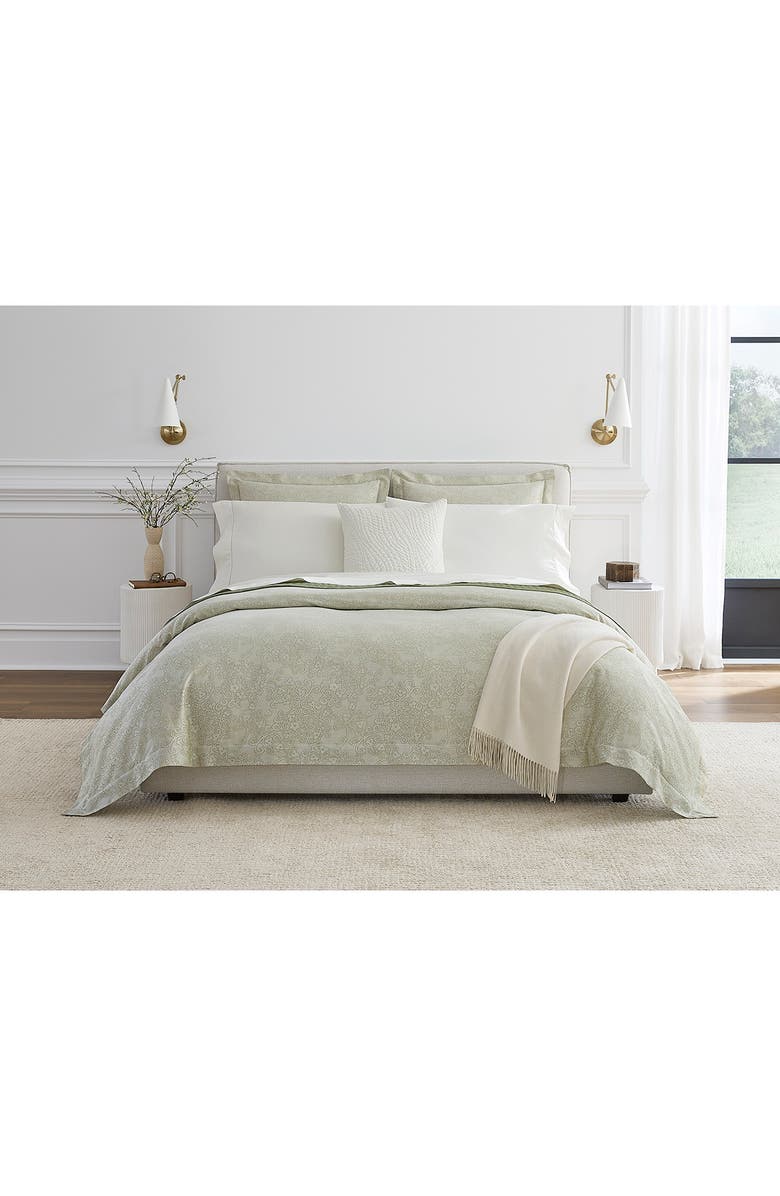 SFERRA Rialto Duvet Cover, Alternate, color, Willow