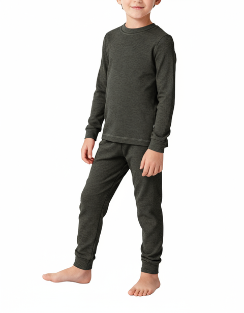 Boys Soft & Cozy Thermal Long Johns 2-Piece Set