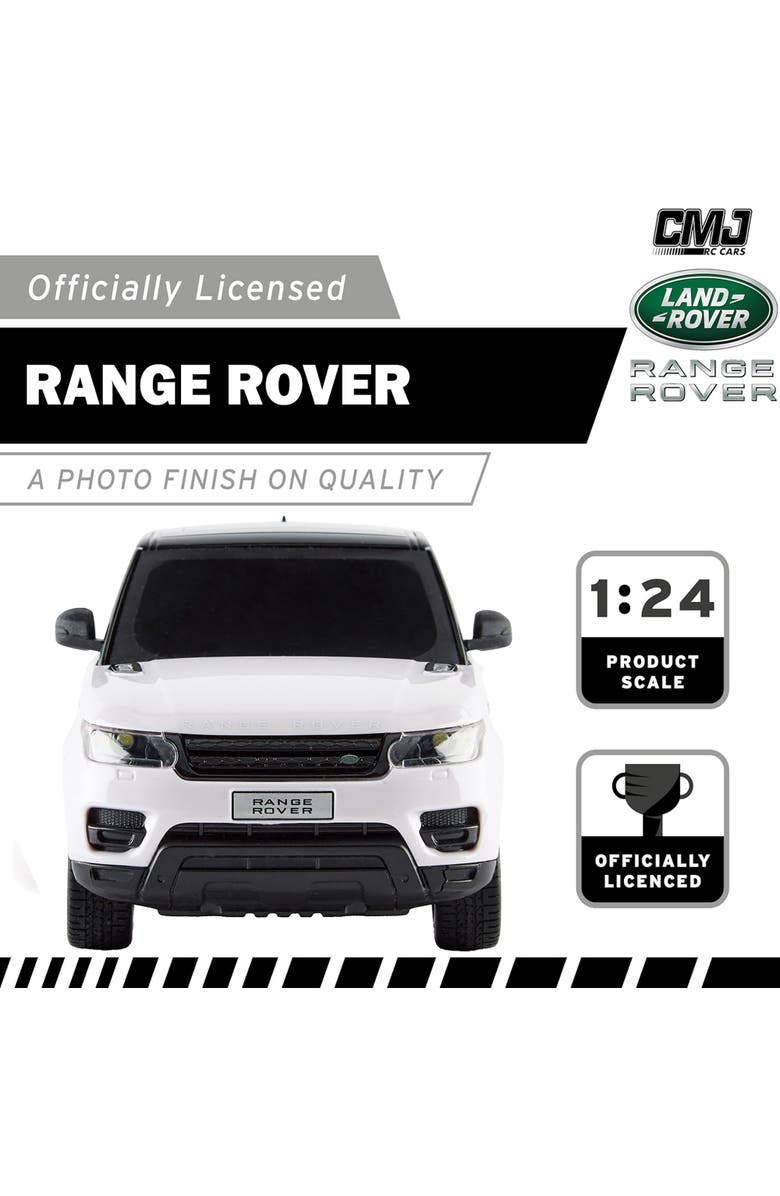CMJ RC Cars Range Rover White Toy Car 124 Scale, Alternate, color, Multicolored