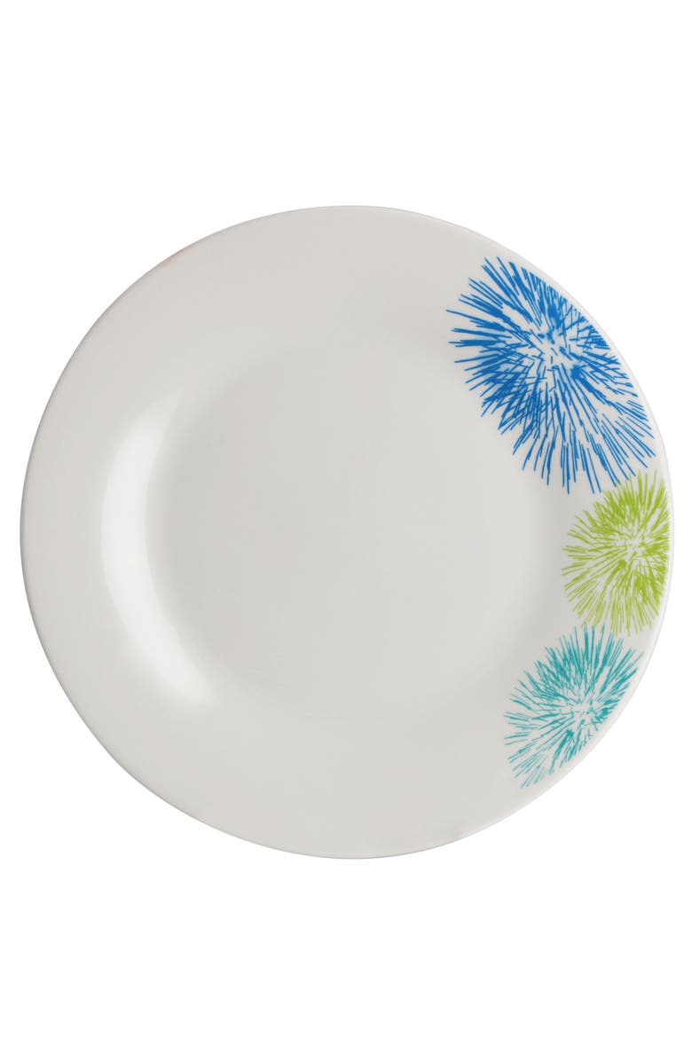 Gibson Home Blue Meadow 12 Piece Fine Ceramic Dinnerware Set, Alternate, color, White